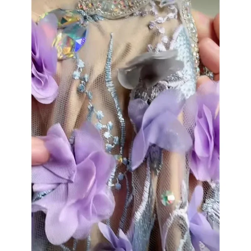 Костюм для танца живота по индивидуальному заказу бюстгальтер с 3D цветком