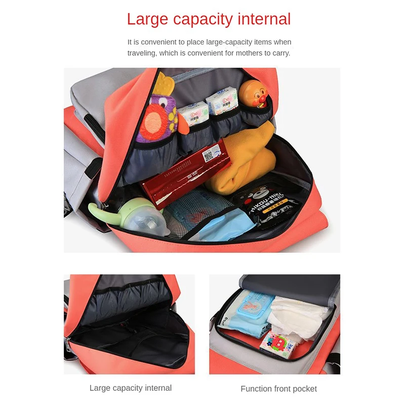 Baby Diaper Bags Multi-functional Mommy Backpacks Large-capacity Diaper Storage Bag Waterproof Outdoor Stroller Bag