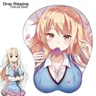 Коврик для мыши Kawaii Anime Sakurasou no Pet na Kanojo Mashiro, коврик для мыши Shiina Mashiro 3D Oppai, игровой коврик, подарок