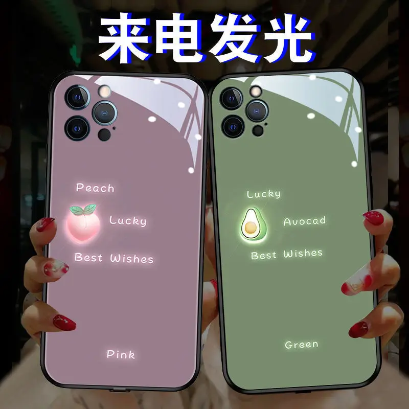 

3D Cute Smart LED Flash Phone Case For Samsung Note S 20 21 30 Plus ultra Silicone Soft Edge