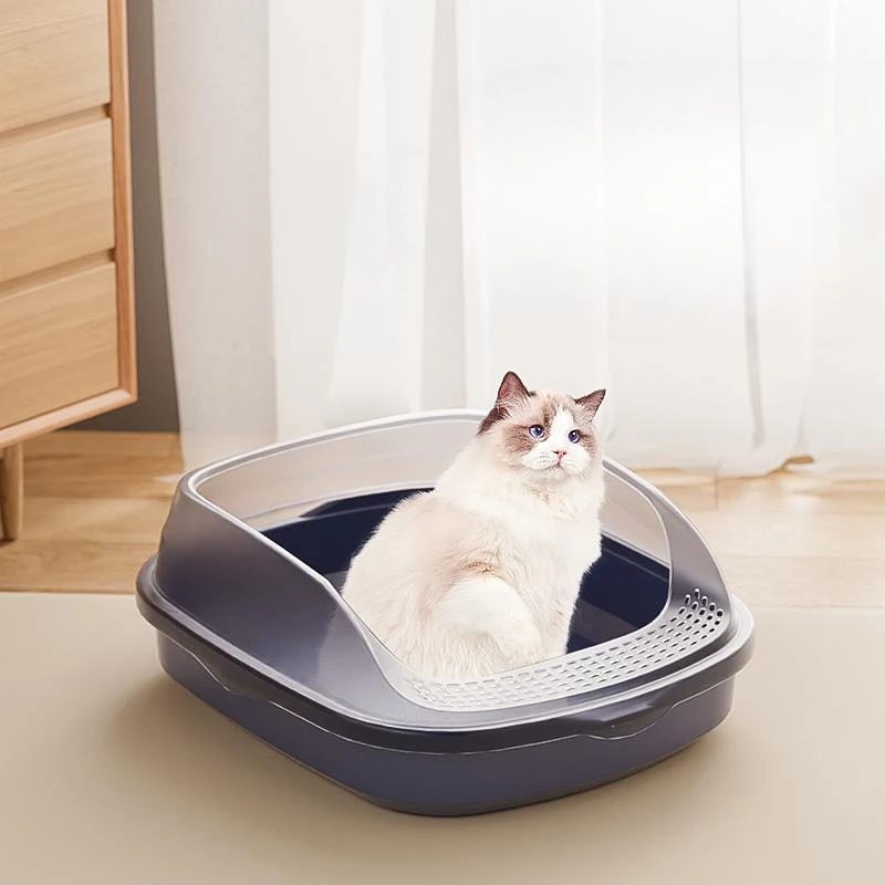 

High Column Household Cat Bedpans Litter Basin Increase Height Semi Enclosed Cat Bedpans Areneros Para Gato Cat Supplies QF50CB