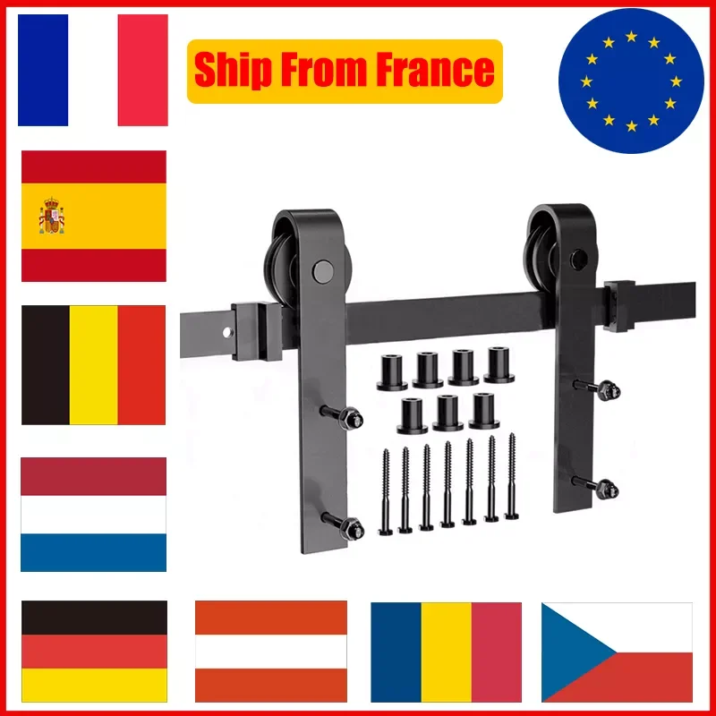 

Стальная Регулируемая направляющая для раздвижного пола, направляющая для двери сарая, аксессуар для оборудования, рельсовый механизм, буф...