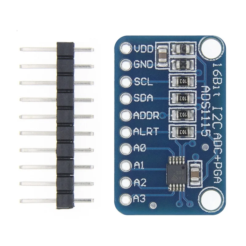 16-битный I2C ADS1115 модуль ADC 4-канальный с усилителем усиления Pro