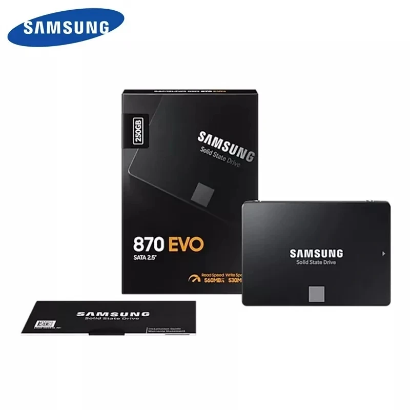 Samsung 870 EVO 250GB 500GB 1TB SSD Internal Solid State Hard Drive SATA3 2.5 Inch SSD for Laptop Desktop PC