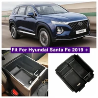 car central armrest storage box console arm rest tray pallet container fit for hyundai santa fe 2019 2021 interior accessories
