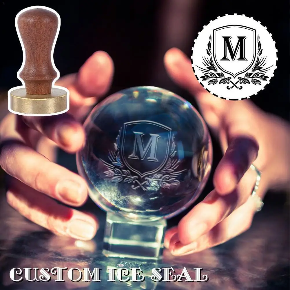 

Personalized Ice Stamp Cocktail Ice Branding Stamp Carving Whiskey Stamp Block Icecube Ice Diy Printing Tools Stamping Cock Y7g6