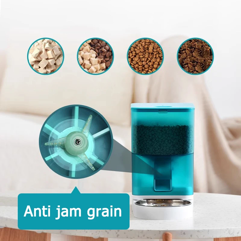 Кормушка для еды LMZOE 4 л кошек автоматический дозатор из нержавеющей стали с Wi-Fi и
