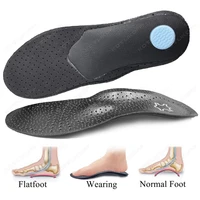 leather orthotic insole for business shoes deodorization breathable flat feet arch support ox leg prevention orthopedic insert