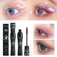 color eyelashe mascara waterproof 4d silk fiber volume mascara fast dry dense curling long lasting female makeup cosmetics