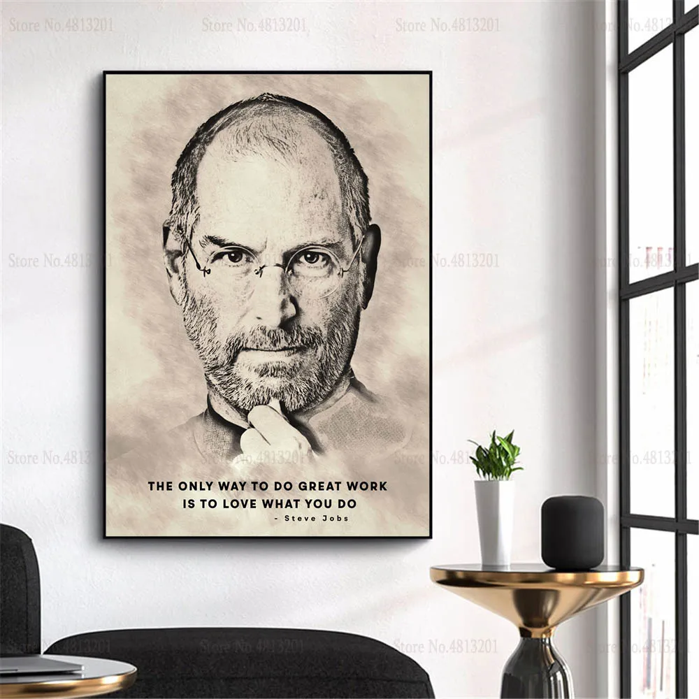 Плакаты и принты цитаты Стива бобса легендарная звезда модная живопись холст