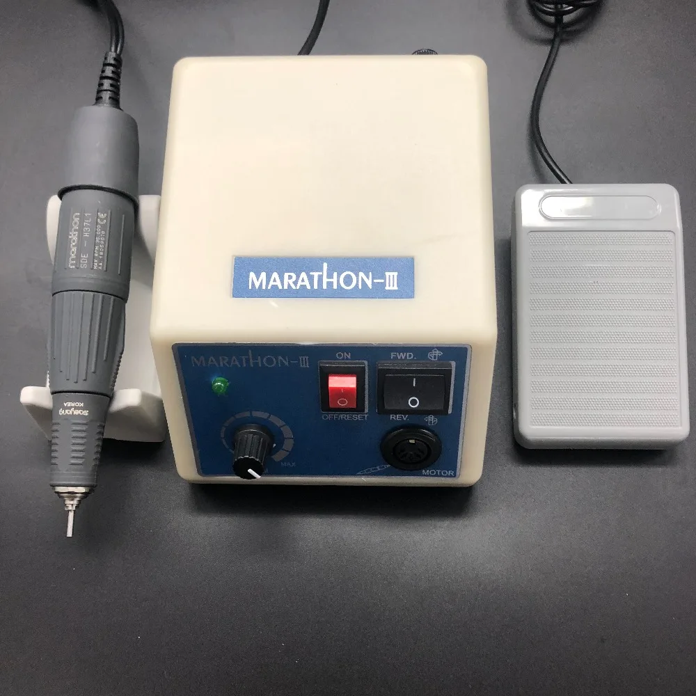 

2018 Dental Lab E-TYPE micromotor polish Hand piece with contra angle & straight handpiece SEAYANG MARATHON 3 + Electric Motor
