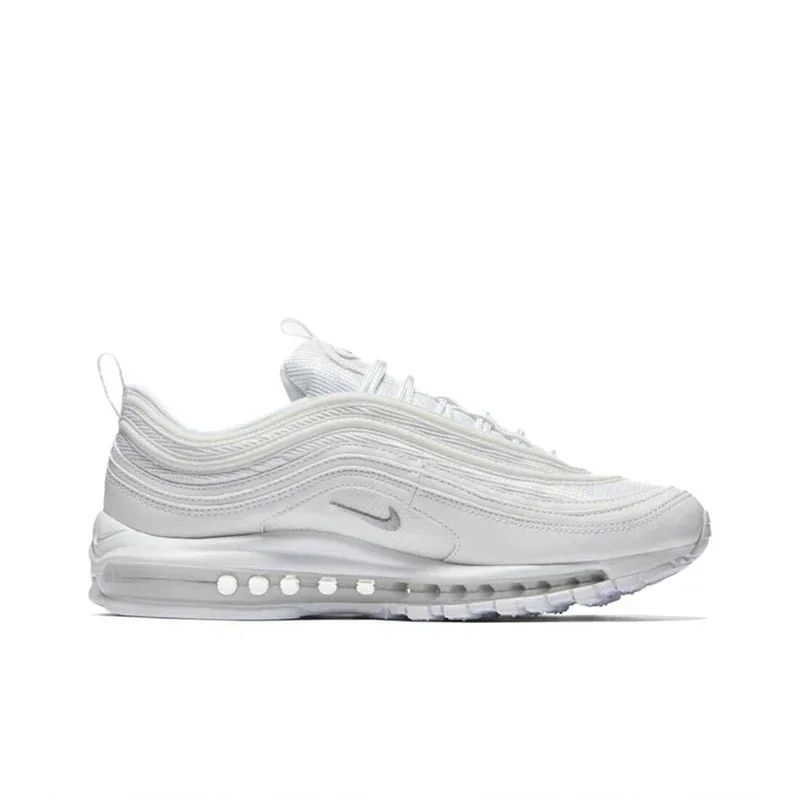 Оригинальные мужские и женские кроссовки Nike Air Max 97 белые пули дышащие спортивные