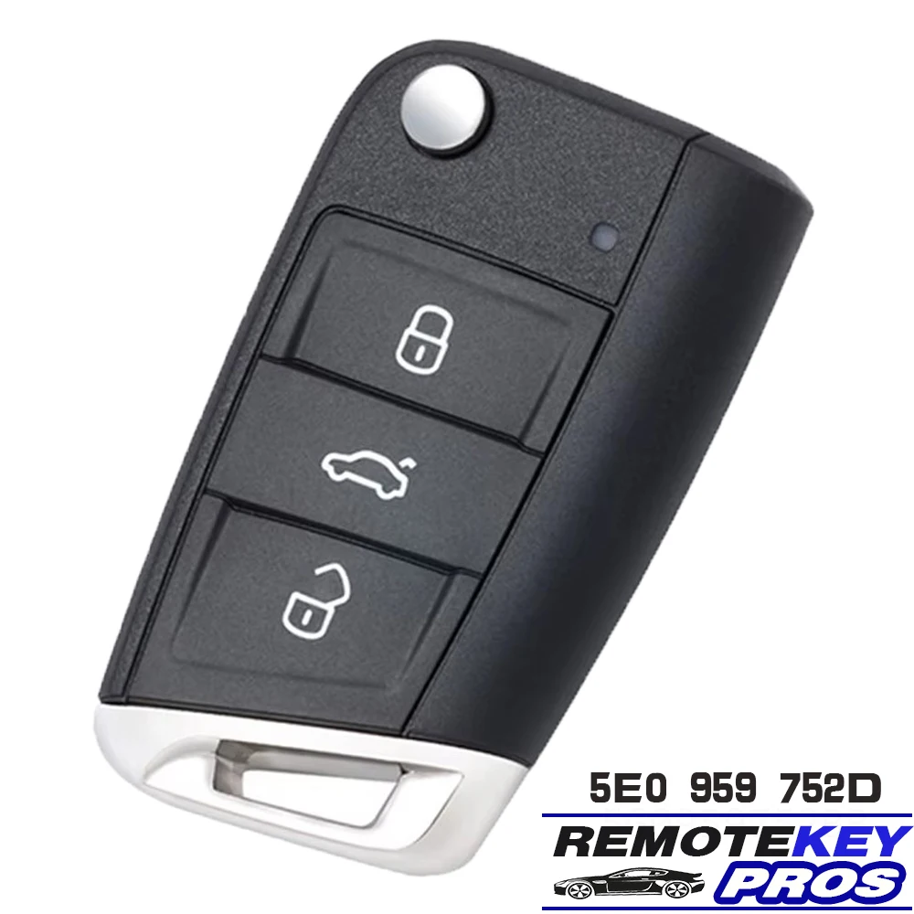 

DIYKEY Артикул: 5E 0959752 D, 5E0 959 752 434 МГц MQB48 чип для Skoda Rapid Octavia MK3 2013+ откидной дистанционный ключ без ключа Go 3B брелок