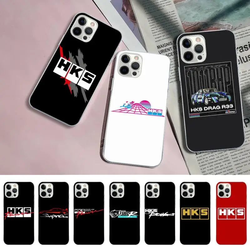 

RuiCaiCa Sports Car HKS JDM Accessories Phone Case for iPhone 11 12 13 Mini Pro Max 8 7 6 6S Plus X 5 S SE 2020 XR XS 10 case