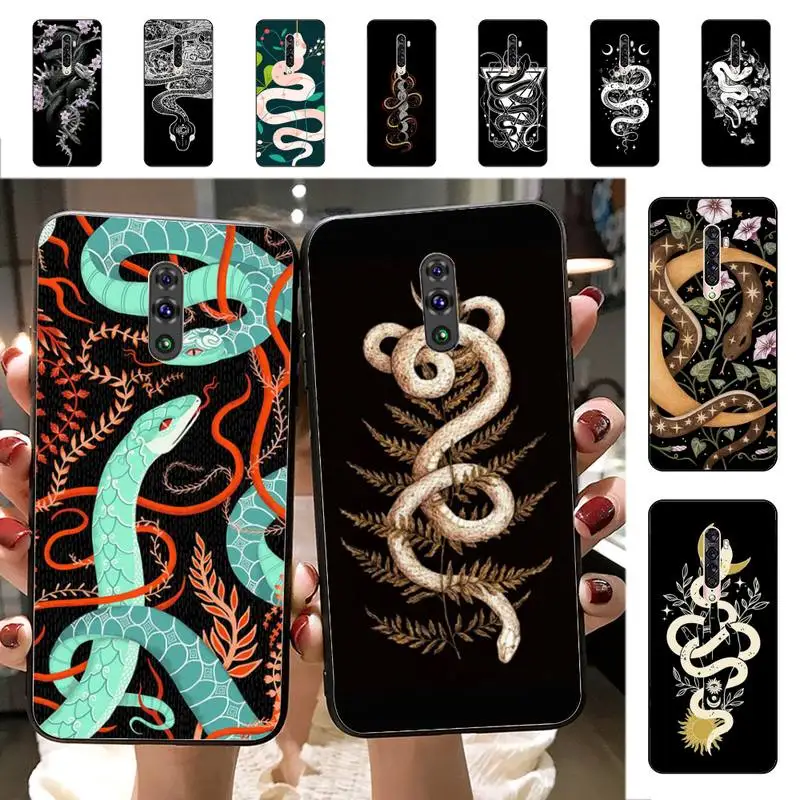 

snake Phone Case for Vivo Y91C Y11 17 19 17 67 81 Oppo A9 2020 Realme c3