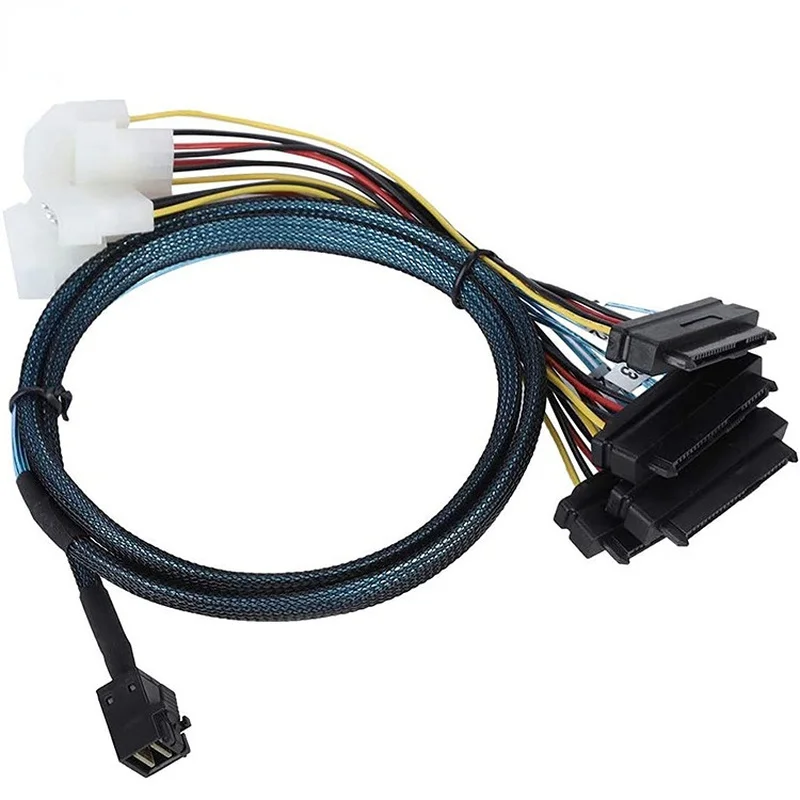 Адаптер для внутреннего кабеля HD Mini SAS SFF8643 с хостом 4x 29Pin SFF8482 шнур адаптера
