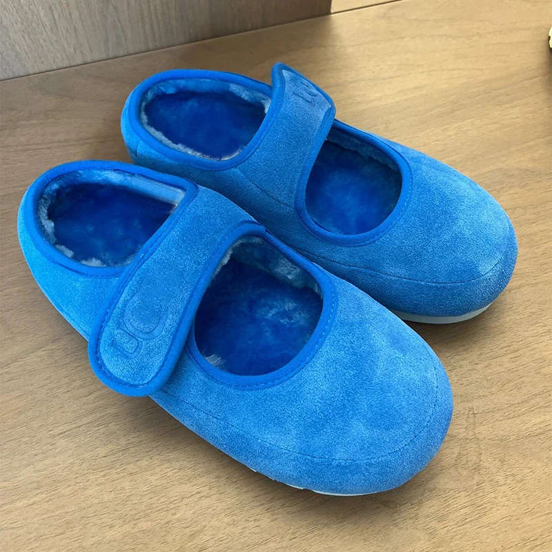 Женская мода Baotou хлопковые зимние новые замшевые противоскользящие