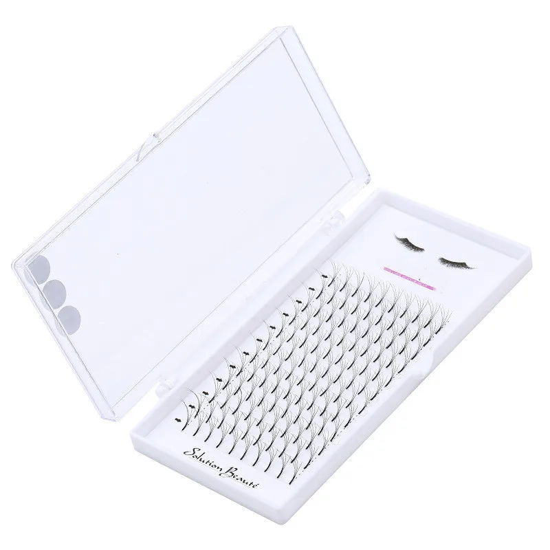 

0.07mm 5D Faux Mink Black Soft Natural Grafting Eyelash D Curl Eyelashes Extension Fake Lashes For Individual Make Up