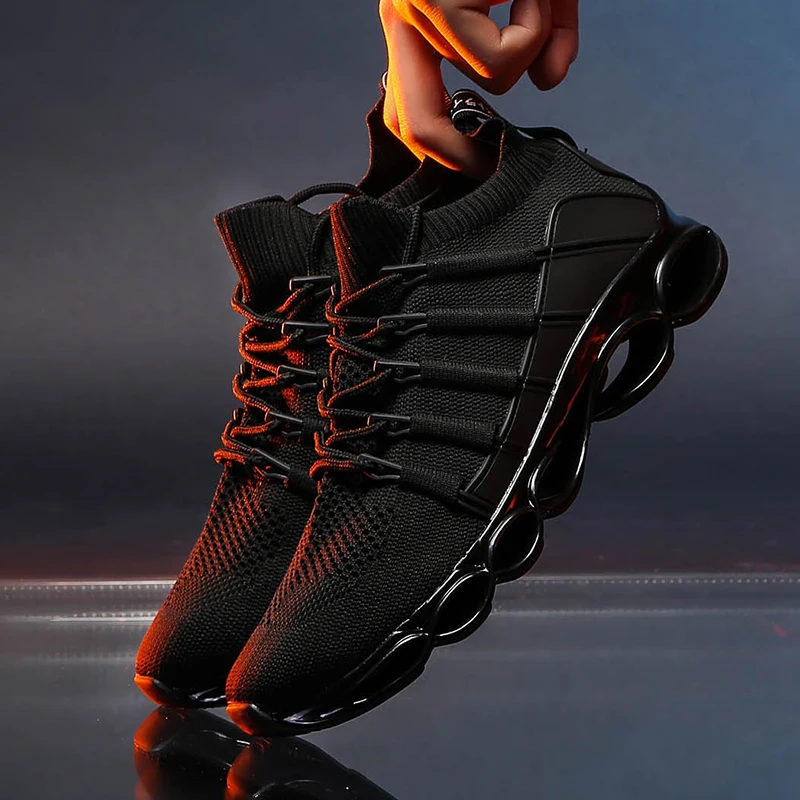 

Men Blade Running Shoes Breathable Sneakers Jogging Shoes Fashion Antiskid Damping Sports Shoes Training Zapatillas hombre