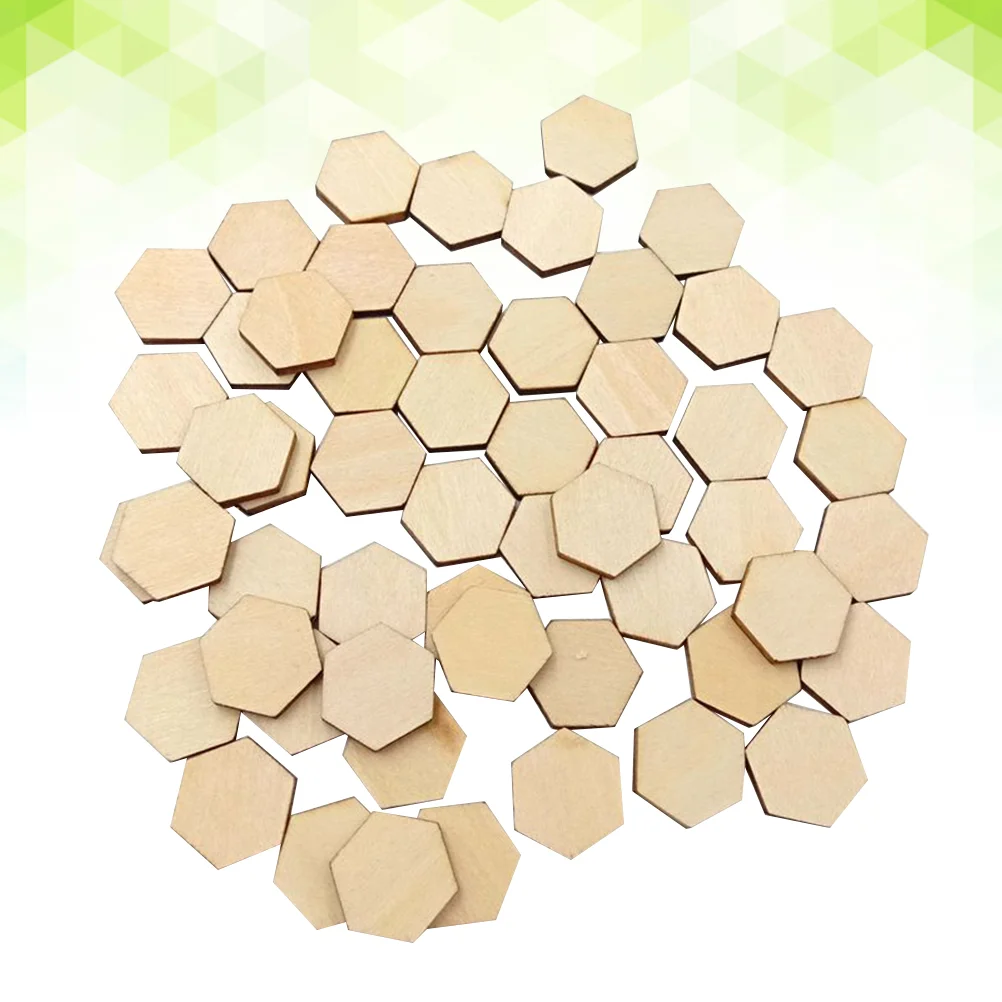 

Hexagon Wooden Wood Pieces Ornaments Blank Slices Unfinished Diy Shape Hexagonal Slice Shapes Crafts Tags Hanging Slabs Gift