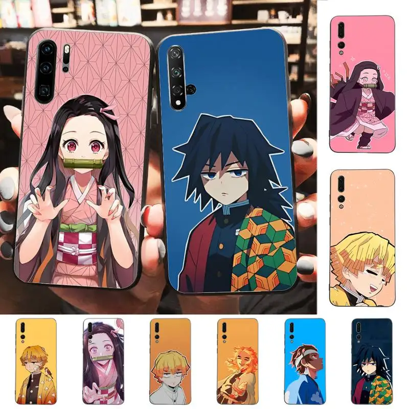 

Anime Demon Slayer Phone Case for Huawei P30 40 20 10 8 9 lite pro plus Psmart2019
