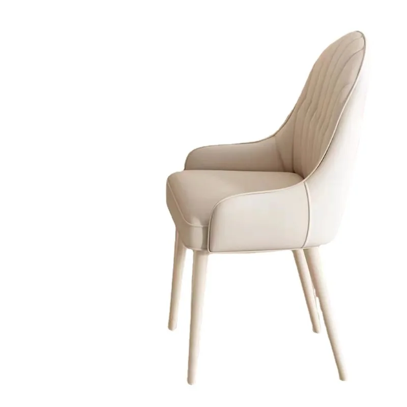 

Beige White Simple Dining Table and Chairs Living Room and Bedroom Makeup Table Relax Chairs Events Modern Dining Table Chair