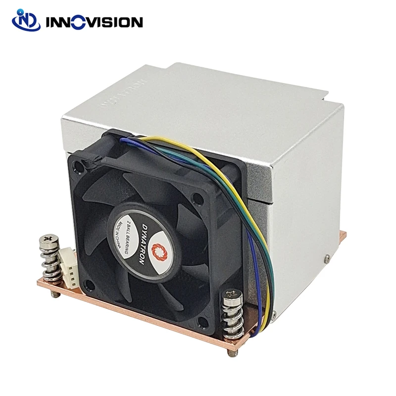 Dynatron r5 2u Ativo Lga2011 2066 Quadrado Cpu Cooler com Tubo de Aquecimento de Cobre 60x60x25 mm Side-ventilador de Sopro com Função Pwm