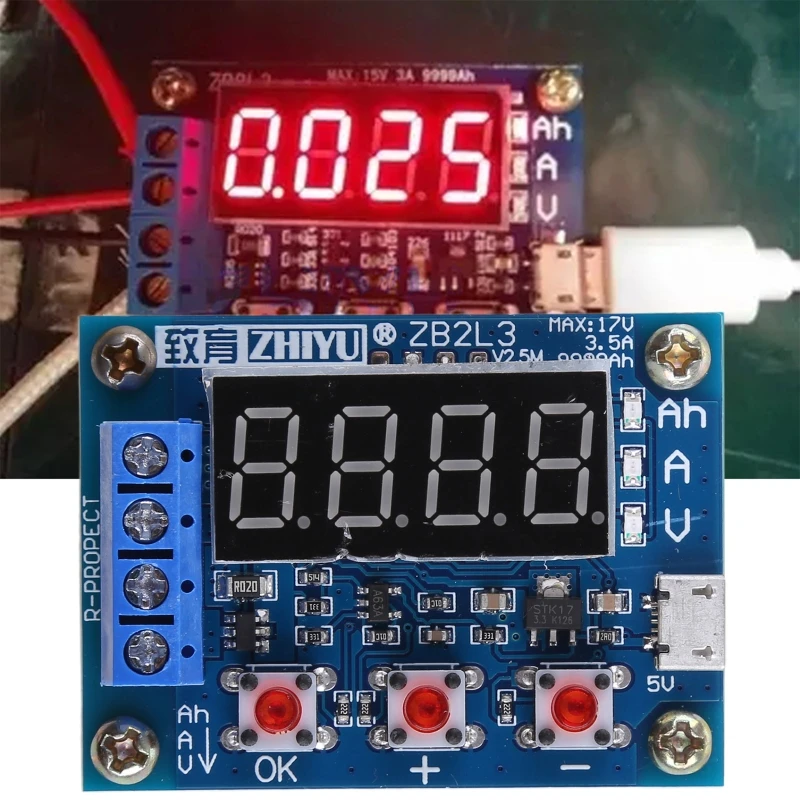 1 2 В 12 ZB2L3 18650 литий-ионный аккумулятор тестер емкости измерения точности Прямая