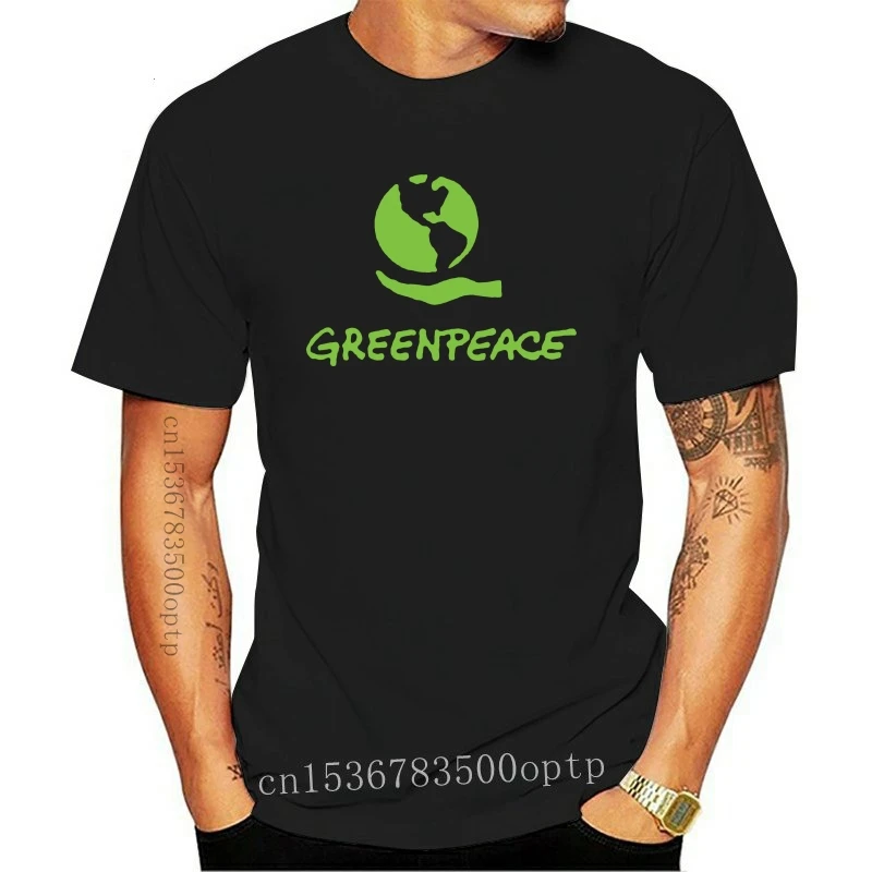 

Новая футболка GREENPEACE с защитой окружающей среды, Мужская футболка