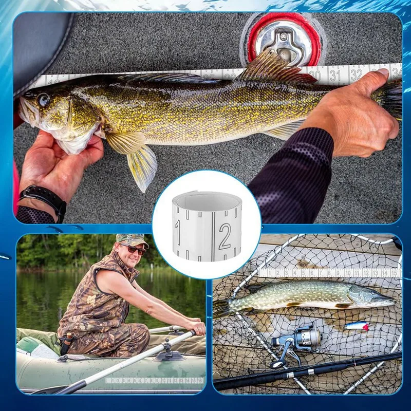 72-дюймовая измерительная лента для рыбы водостойкая линейка наклейка прозрачная