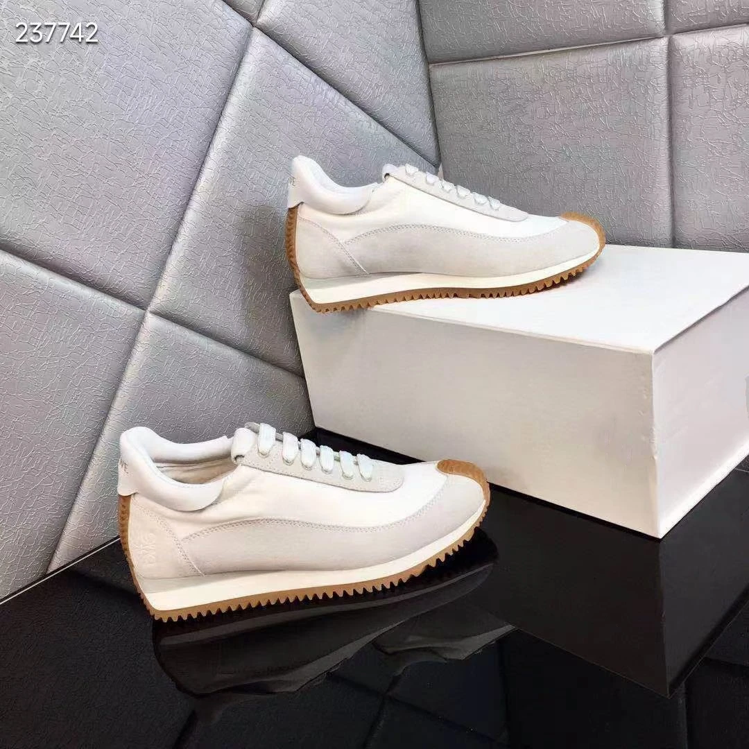 ICCLEK Casual Sneakers Luxury Nylon Leather Suede Mixed Color Thick Bottom Couple Shoes Women Men Splicing Brand Sports Shoes