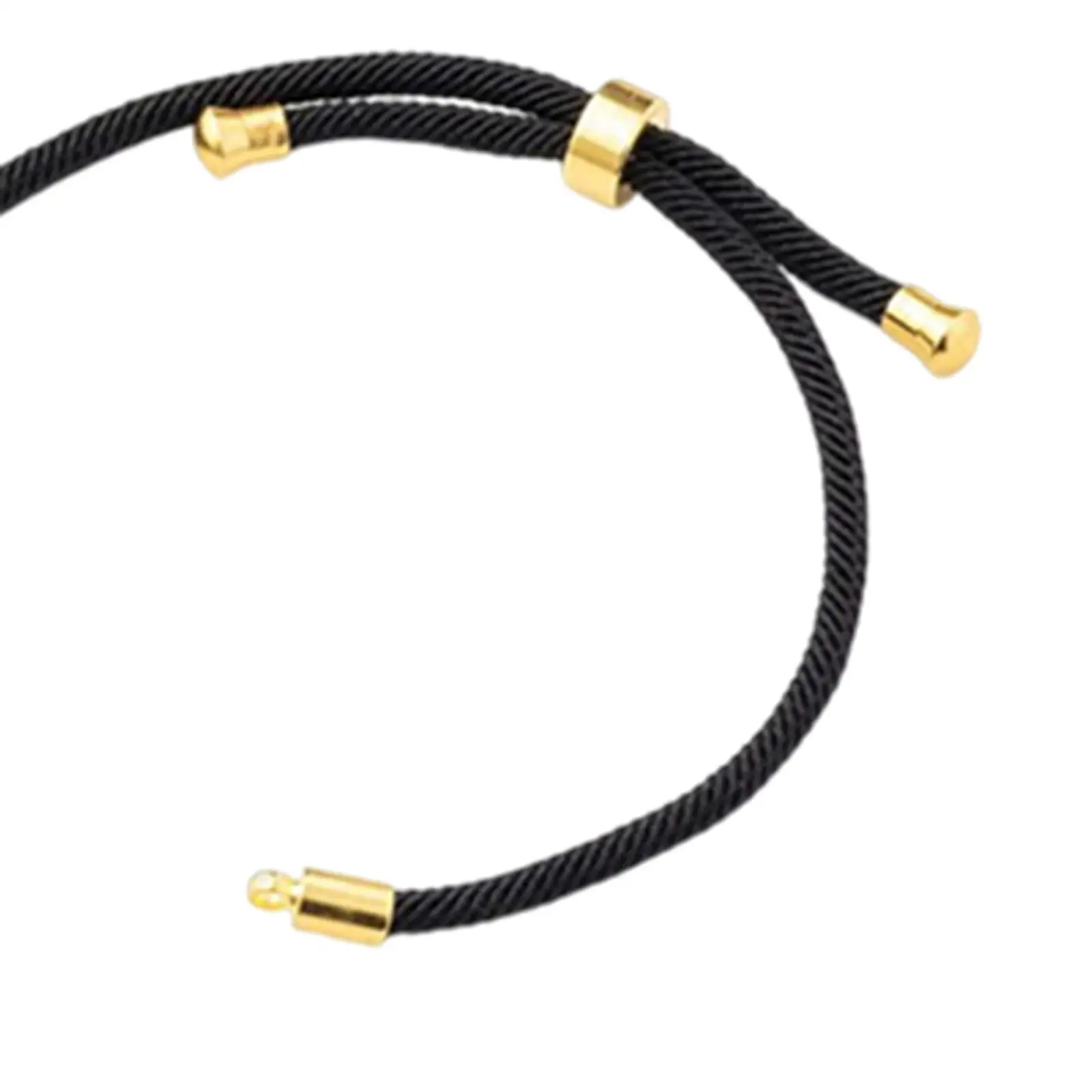 10x Adjustable Slider Bracelets Handmade String Wrap Twisted Cord Bracelet Making