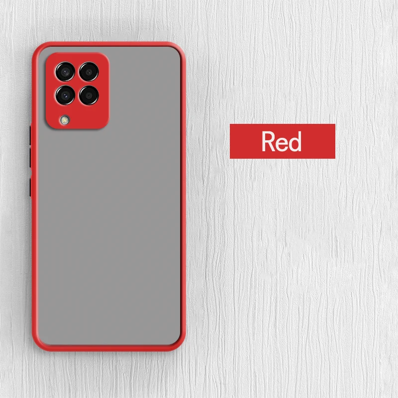For Samsung Galaxy M33 5G Case Samsung M33 M52 M12 Cover Matte Translucent Shockproof Silicone Bumper Samsung M33 Case 6.6 inch