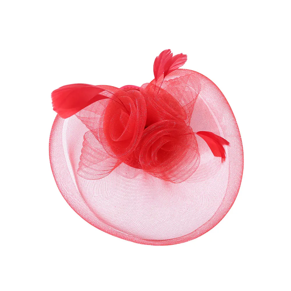 Women's Christmas and New Year Party Top Hat Bridal Wedding Headflower Accessories Hair