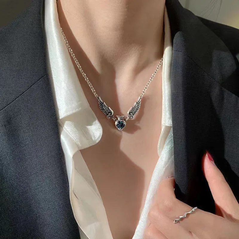 Новое европейское и американское ожерелье с подвеской в виде короны любви