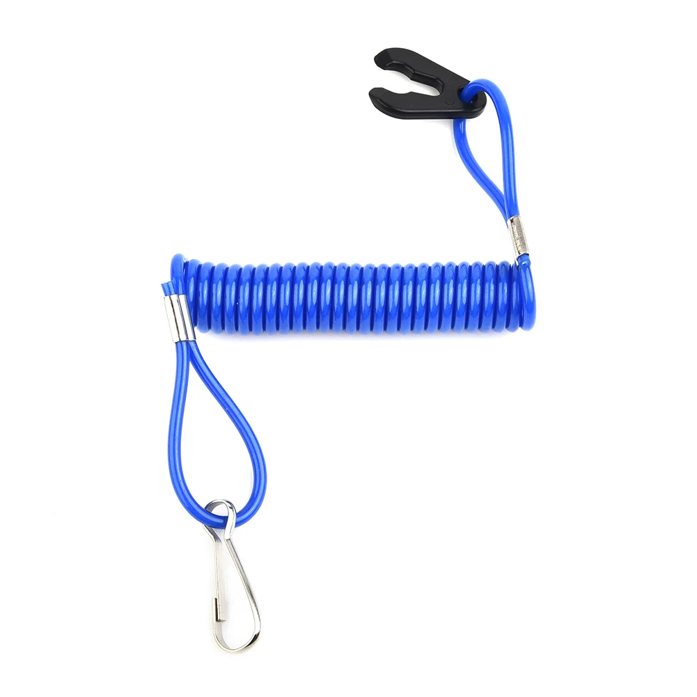 

Stop Kill switch key Floating Safety Lanyard Outboard Blue Replacement