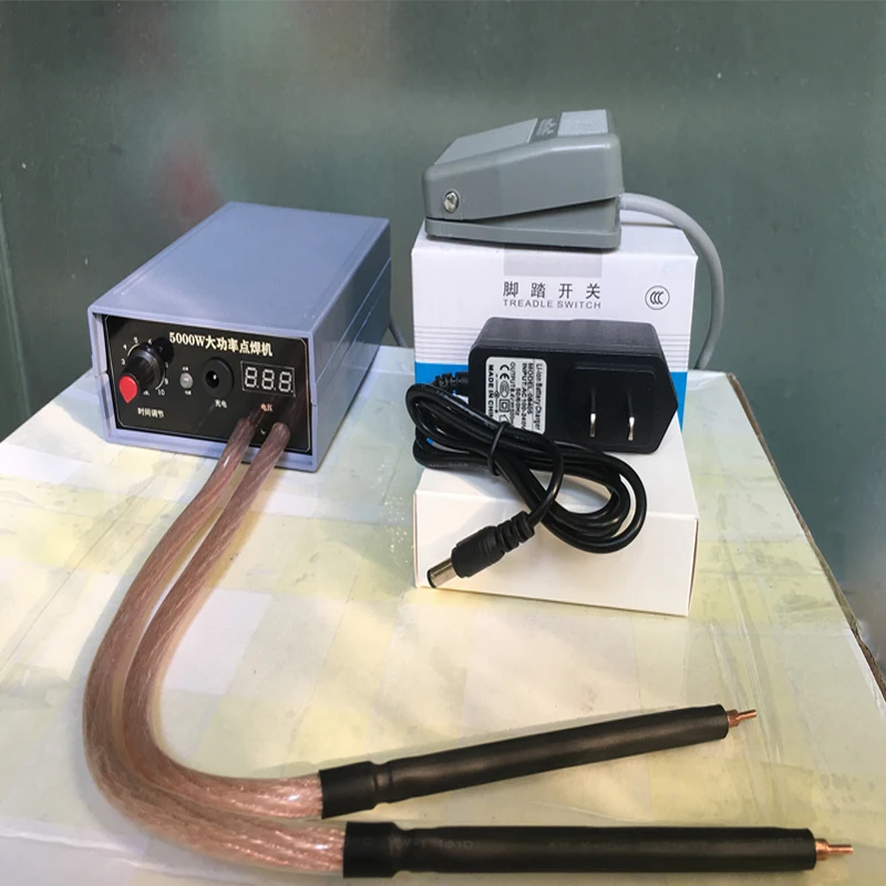 

5000W Mini Spot Welder Kit DIY 18650 Battery Pack Welding Tools Portable Spot welding Machine Pen for 0.1/0.15mm Nickel