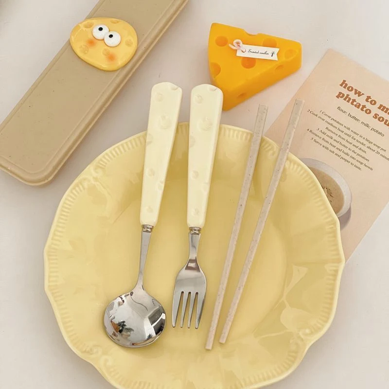 Очаровательный Набор Ложек И Вилок Для Сыра Из Нержавеющей Стали Пшеничная