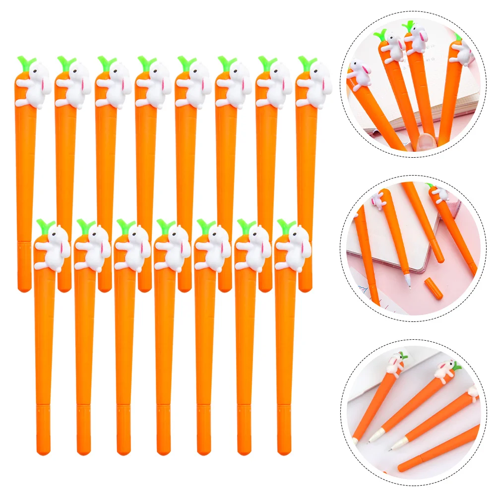 

15 Pcs Easter Funny Pens Cool Pens Kids Cartoon Pen Cartoon Writing Pens Ballpoint Pen Carrot Rabbit Pens Fountain Pen