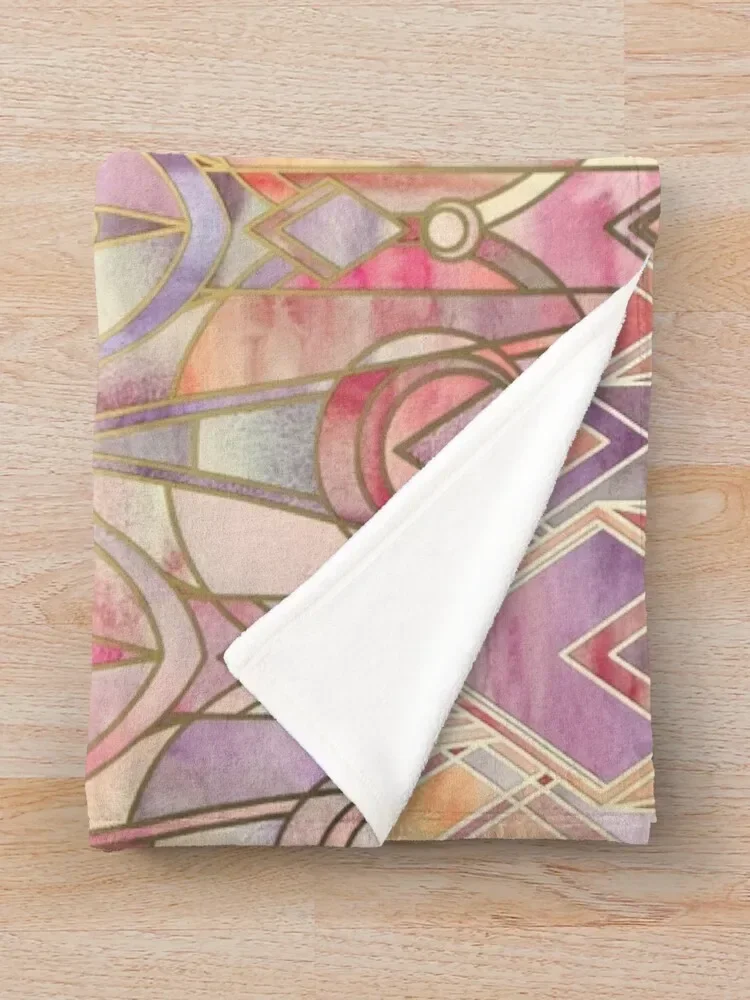 Светящееся Коралловое и аметистовое декоративное одеяло с узором в стиле