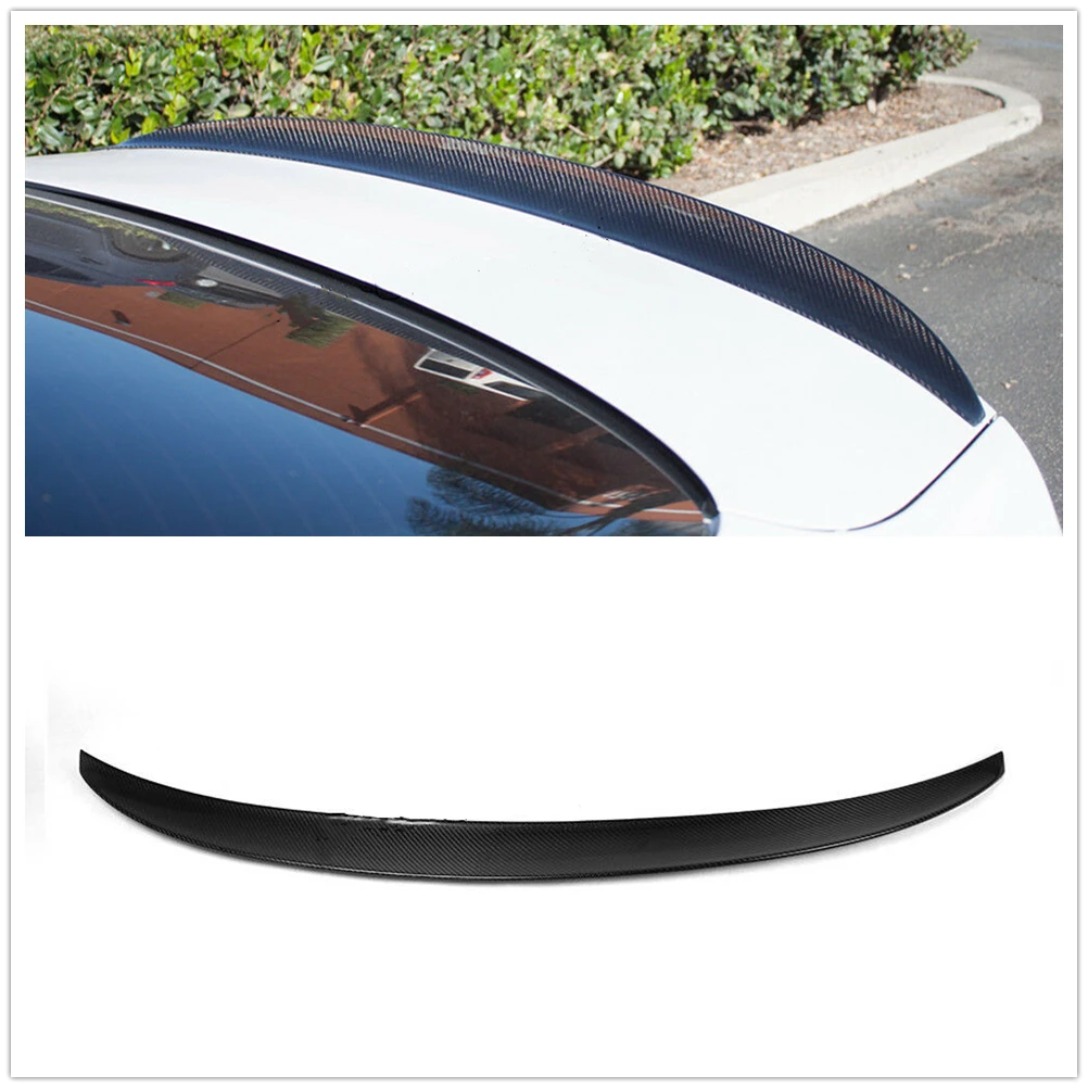 

Carbon Fiber Rear Spoiler Wing Trunk Lip Splitter Duckbill Flap Lip For BMW 4 Series F36 4-Door Gran Coupe 2014-2019 Style P