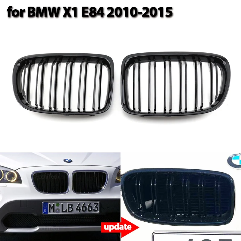 

Решетка для радиатора BMW X1 E84 2010-2015, глянцевая, Черная