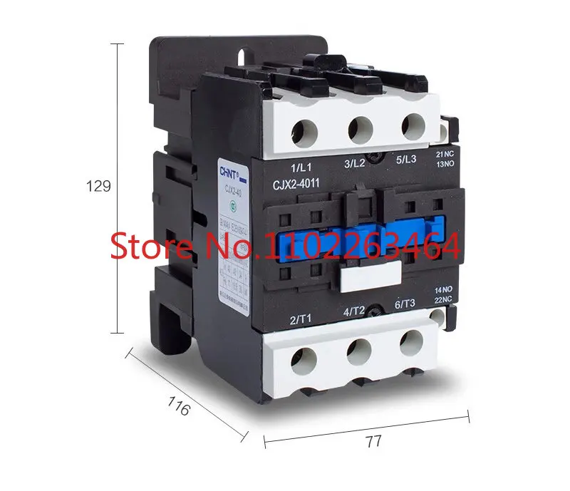 Контактор переменного тока 40А CJX2-4011 380В 220В 110В 36В 24В один открытый и закрытый
