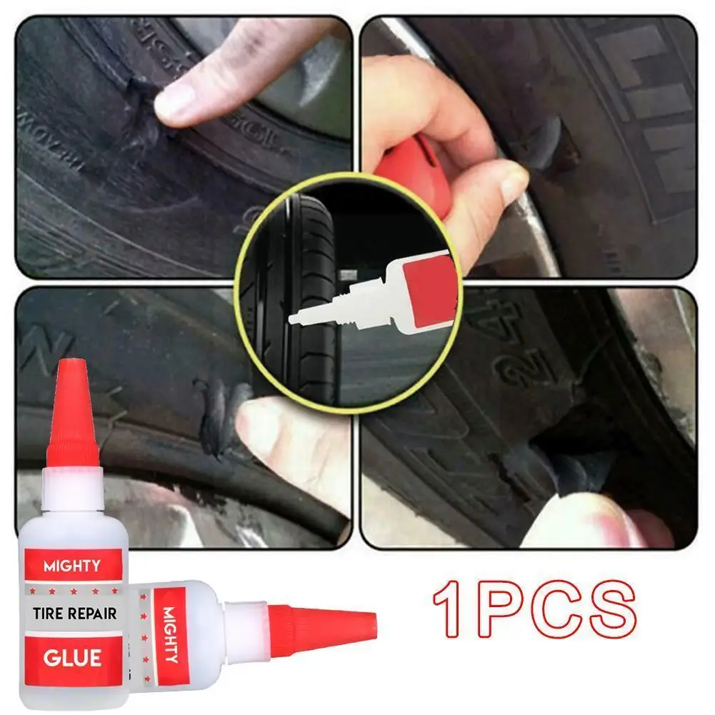 

50ml Mighty Tire Repair Glue Tyre Puncture Sealant Glue Bike Car Tire Repair Patch For Metal Plastic Wood Ceramic Repair We N9n8