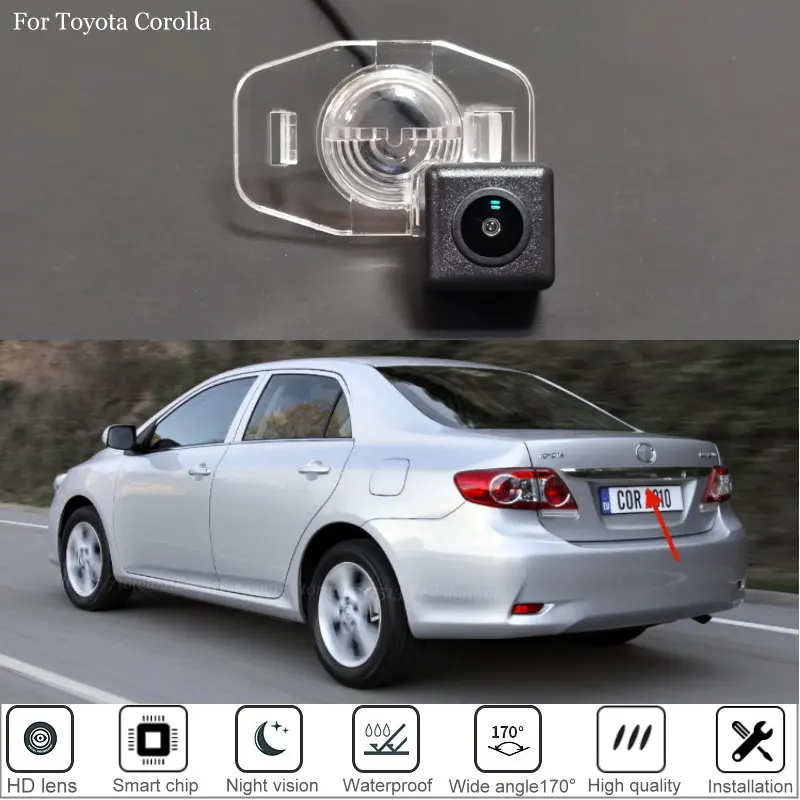Car Rear View Backup Camera For Toyota Corolla 2007 2008 2009 2010 2011 2012 2013 Reversing Camera For Parking HD Night Vision