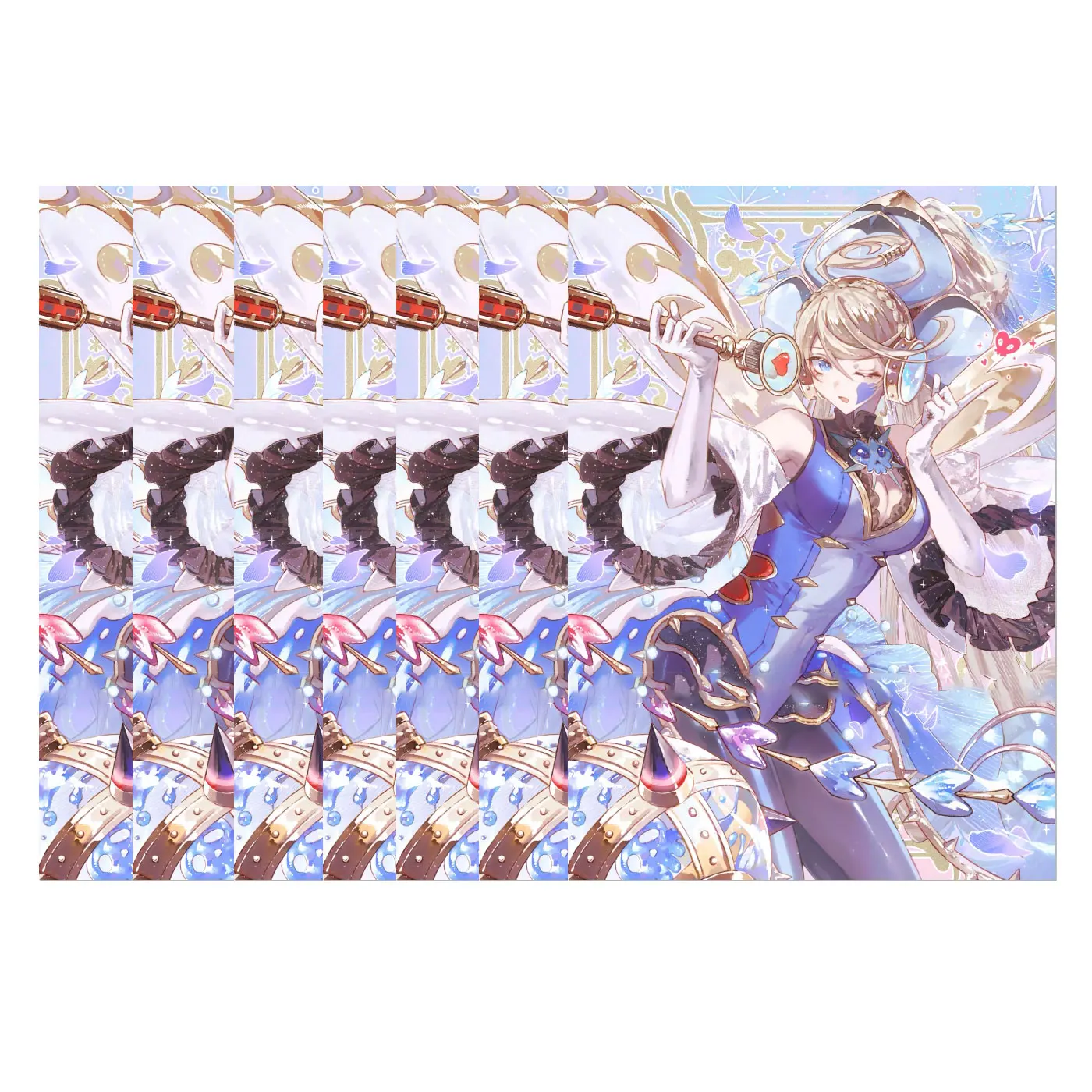 60 шт./упаковка карманы для Карт Yugioh Icejade Aegirine Rahn фигурка фотография