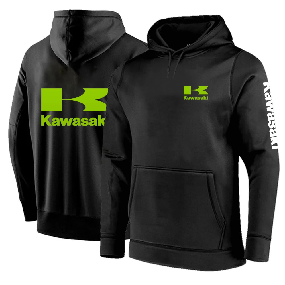 

kawasaki Men New Spring And Autumn Printing Hoodies Streetwears Keep Warmer Long Hooded Sweatshirts Long Sleeve Casual Top