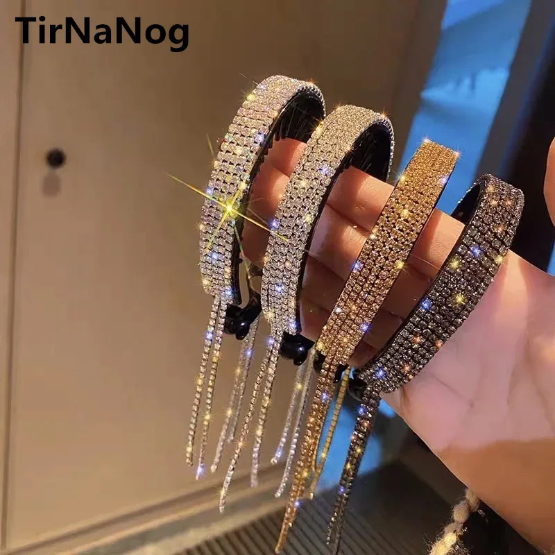 

Fashion Luxury Crystal Tassel Hair Claws For Women Headwear Sweet Hair Clips Wedding Barrettes Crab Girls Hair Accessories Gifts