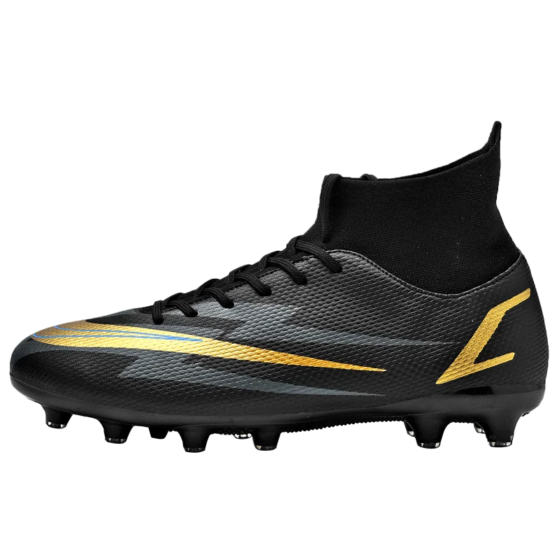 

Men Soccer Shoes TF/FG High Ankle Football Boots Male Teenagers Adult Cleats Grass Training Match Sneakers 35-45