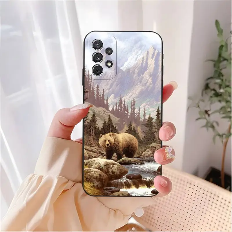 Чехол для телефона с милым мультяшным медведем Samsung M31S M30 M51 M10 M11 M20 M21 Prime S9 S8 S7 S6 Edge